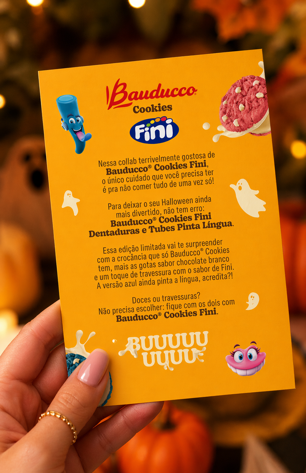 Halloween: Bauducco & Fini — Press kit card